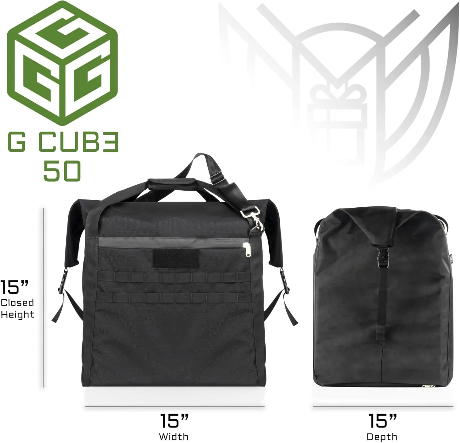 ~ G CUB 50 Faraday Bag for Small to Medium Generators and Electronics ~ Protects Against EMP/CME/EMF/RF ~ Diamond Form Farday Lined Interior ~ Midnight Multicam