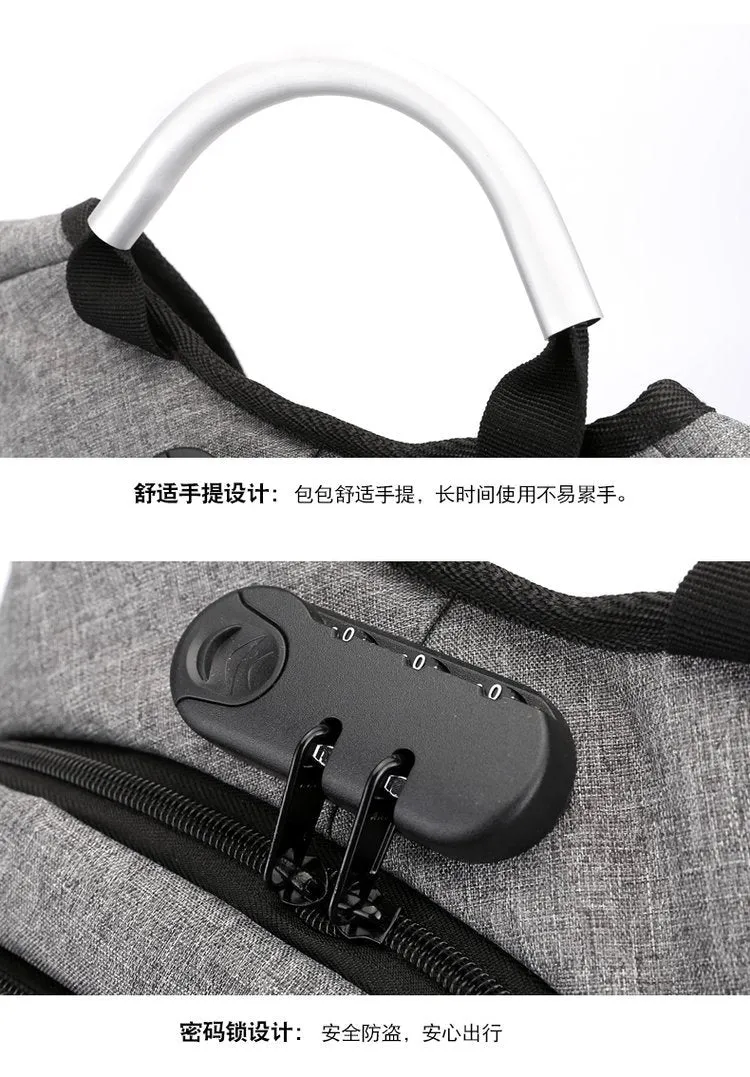 15.6-inch laptop bag password lock backpack