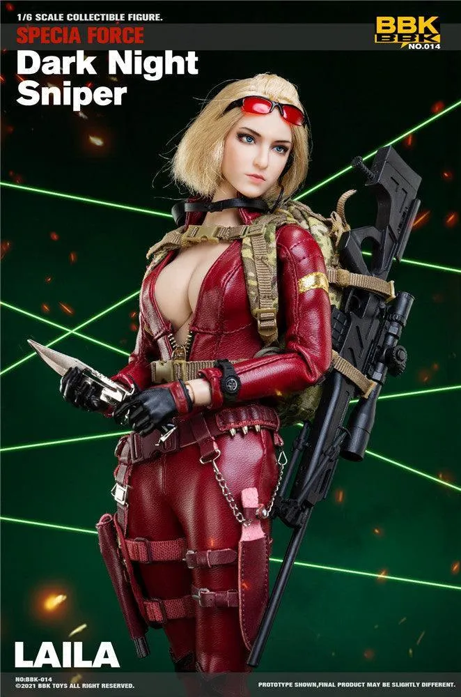 1:6 Dark Night Sniper Laila Action Figure
