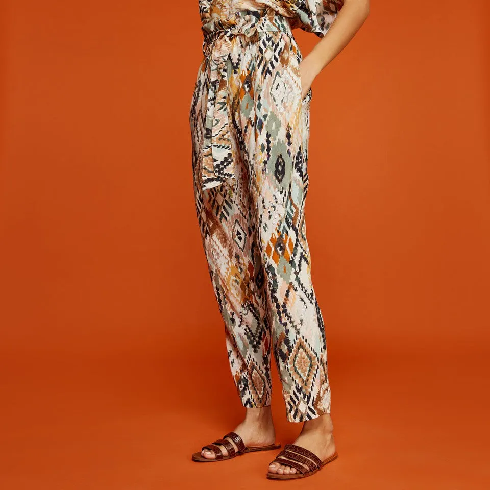 ACCESS FASHION - Pantaloni stampa etnica