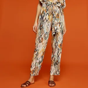 ACCESS FASHION - Pantaloni stampa etnica