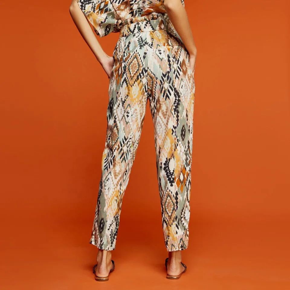 ACCESS FASHION - Pantaloni stampa etnica