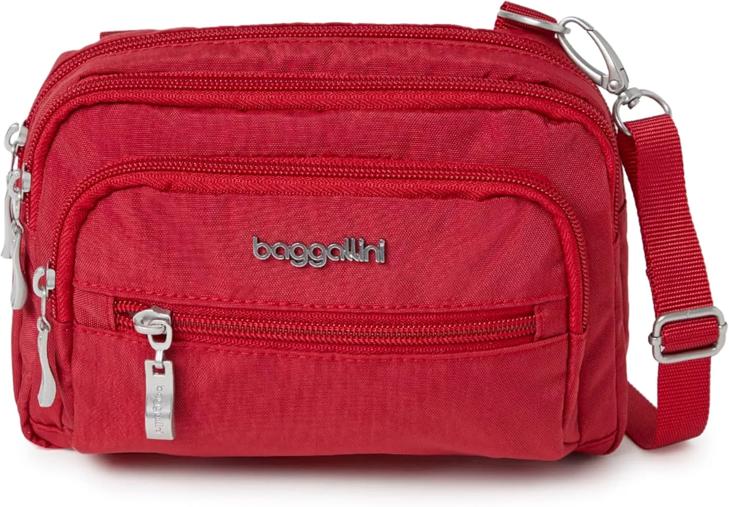 Baggallini Triple Zip Small Crossbody Bag