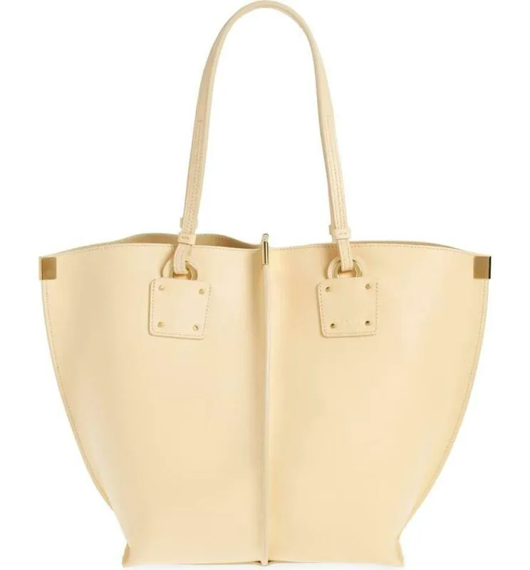 Chloé Vick Blondie Beige Leather Tote