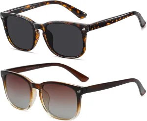 DUSHINE Polarized Sunglasses for Women Classic Retro Style UV400 Protection