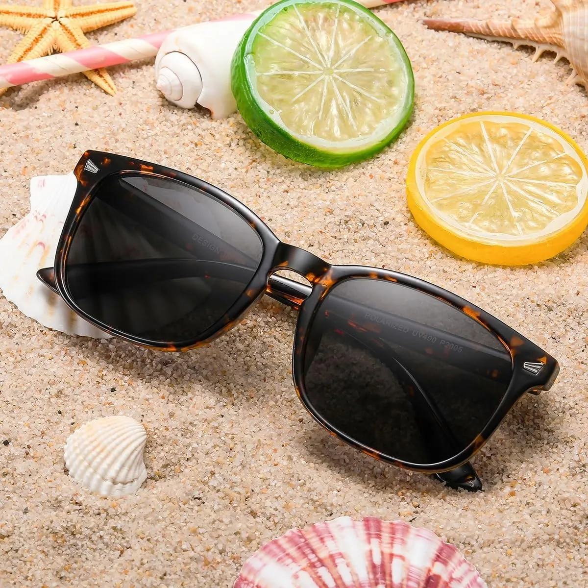 DUSHINE Polarized Sunglasses for Women Classic Retro Style UV400 Protection
