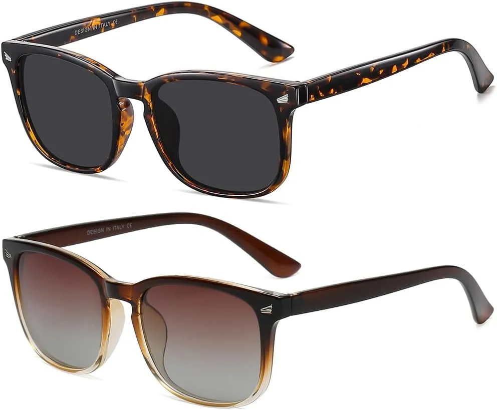 DUSHINE Polarized Sunglasses for Women Classic Retro Style UV400 Protection