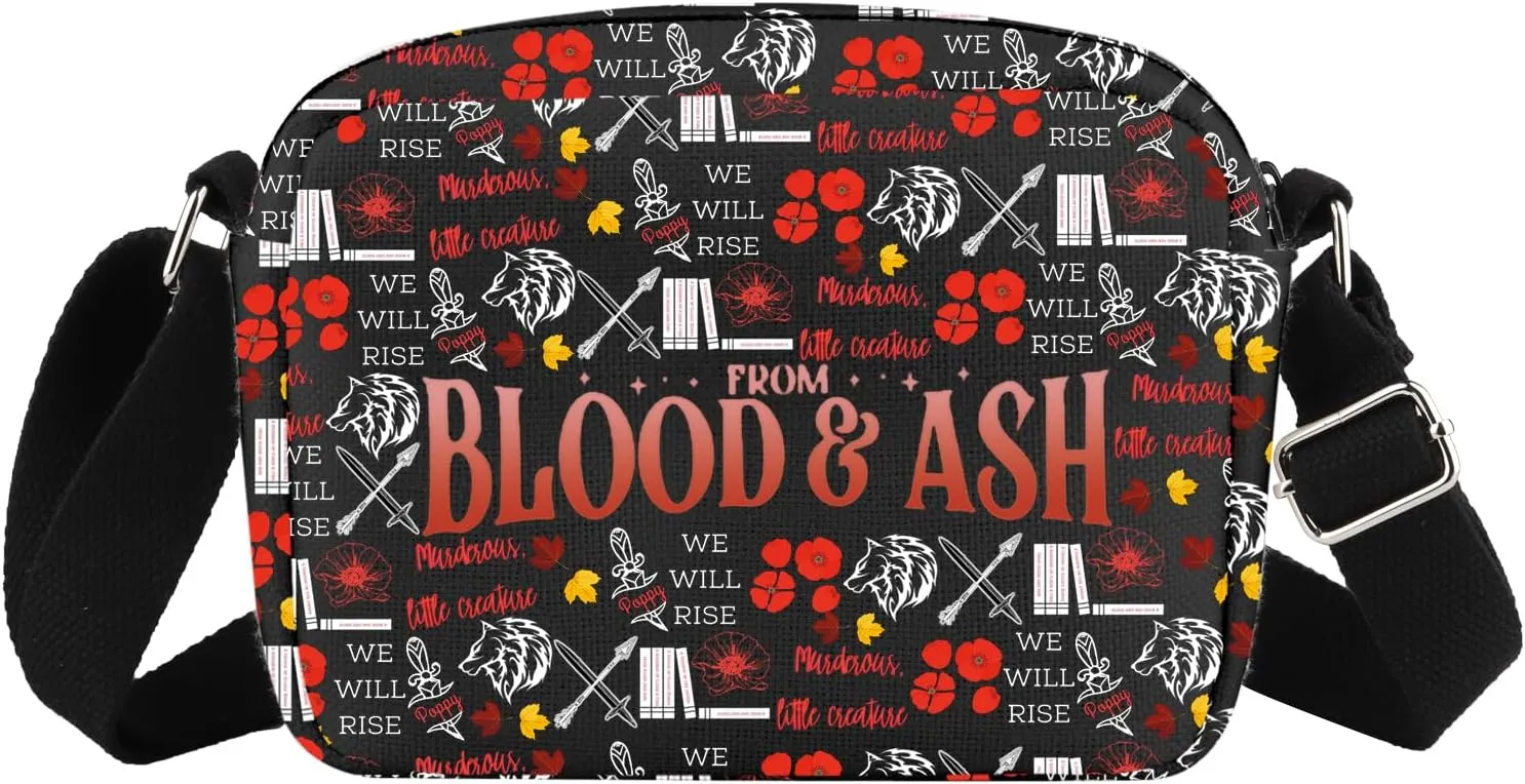 From Blood And Ash Horizontal Crossbody Bag FBAA Book Lover Merch