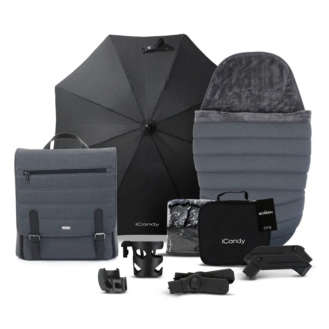 iCandy Peach 7 Pram Pushchair Complete Bundle (Truffle)