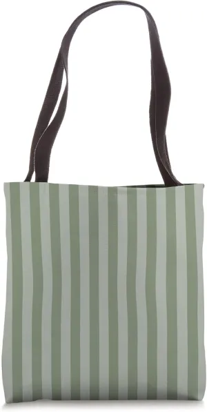 Large Camouflage Green Cabana Tent Stripe Tote Bag
