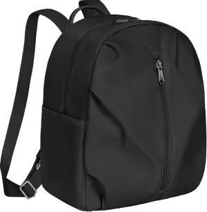 Mini Backpack for Women, Lightweight Daily Travel Backpack, Small Nylon Backpack Black