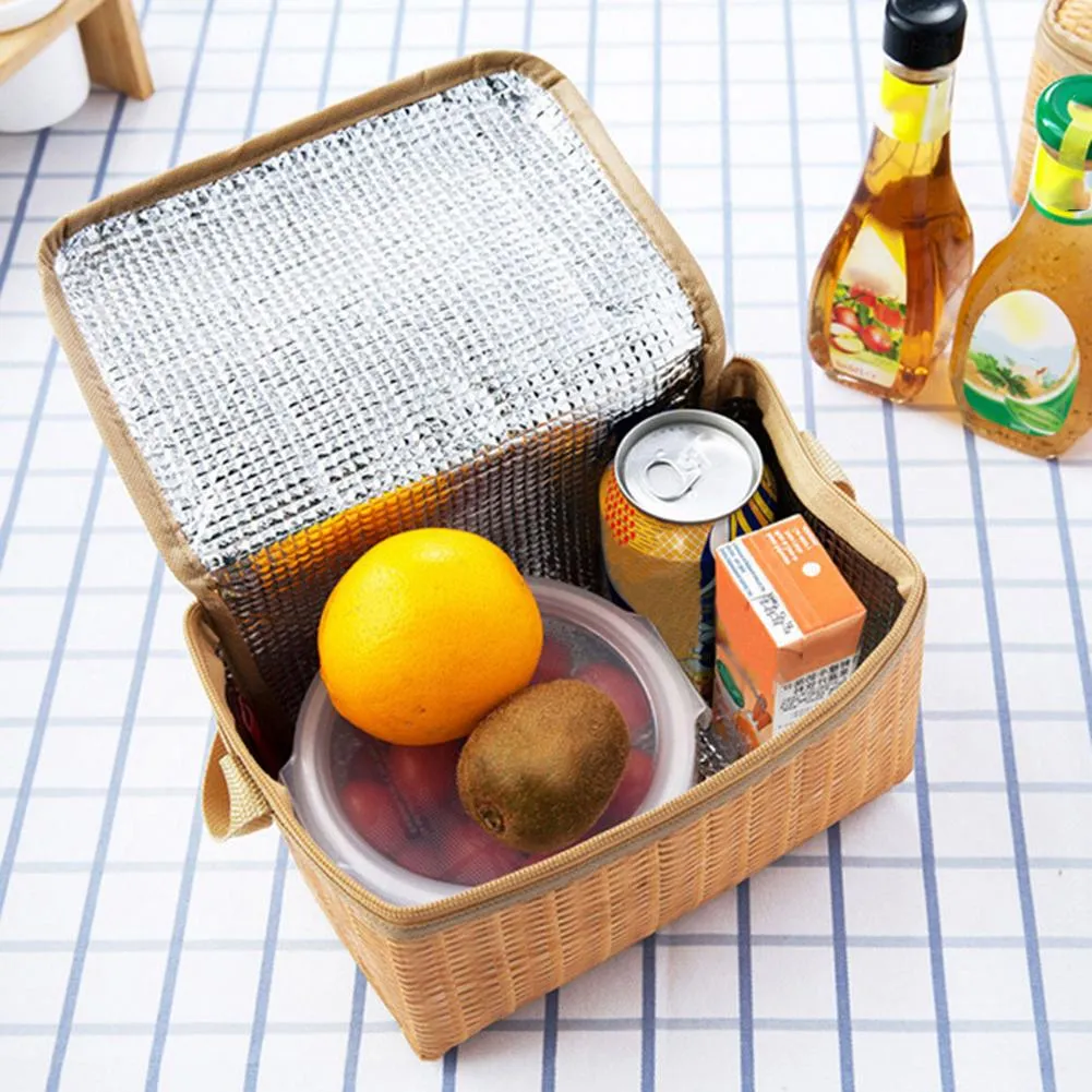 Rattan Lunch Bag