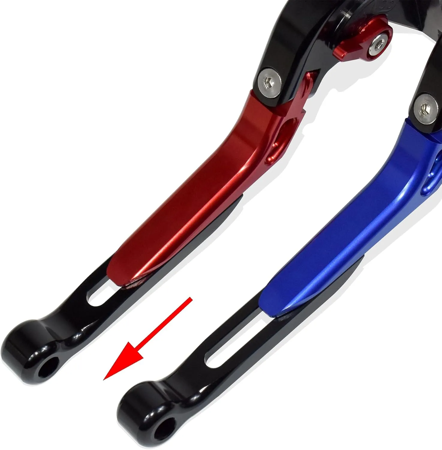 Retractable Foldable Brake Lever Clutch Lever for Triumph Speed Twin 900 Trident 660 Daytona 660 2021-2025, CNC Aluminum Alloy Made (Green)