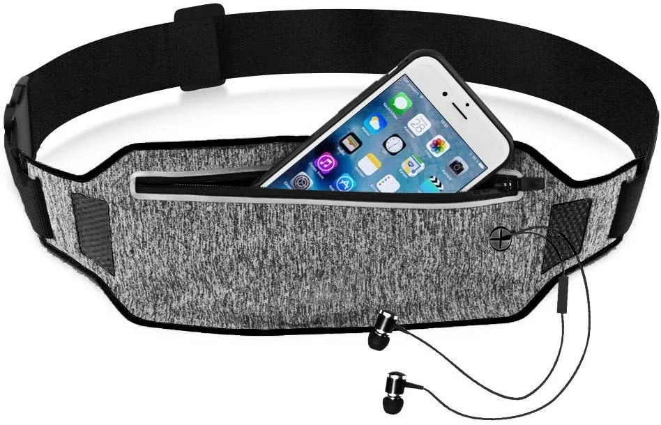 Running Waist Pack, Lightweight Water Resistant Reflective Runner Belt Sports Fanny Pack Adjustable Waistband