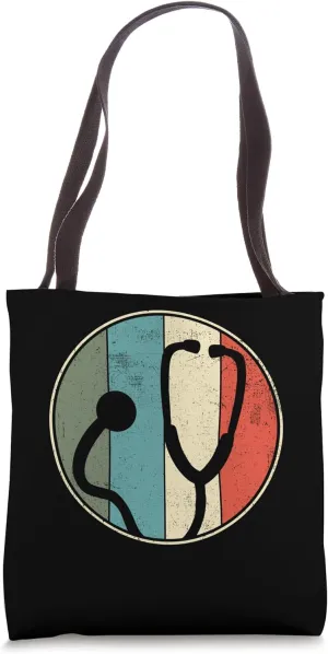 Stethoscope Nurse Doctor Retro Vintage Tote Bag