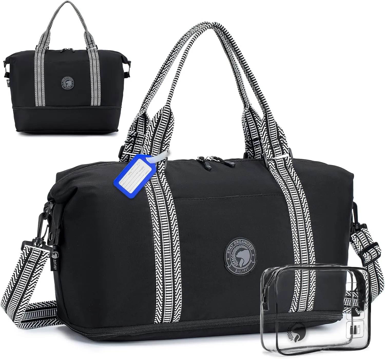 Travel Duffel Bag Ryanair Personal Item 40x20x25 Cabin Bag, Expandable 20-30L Carry on Luggage Spirit Airlines Personal Item Bag 18x14x8