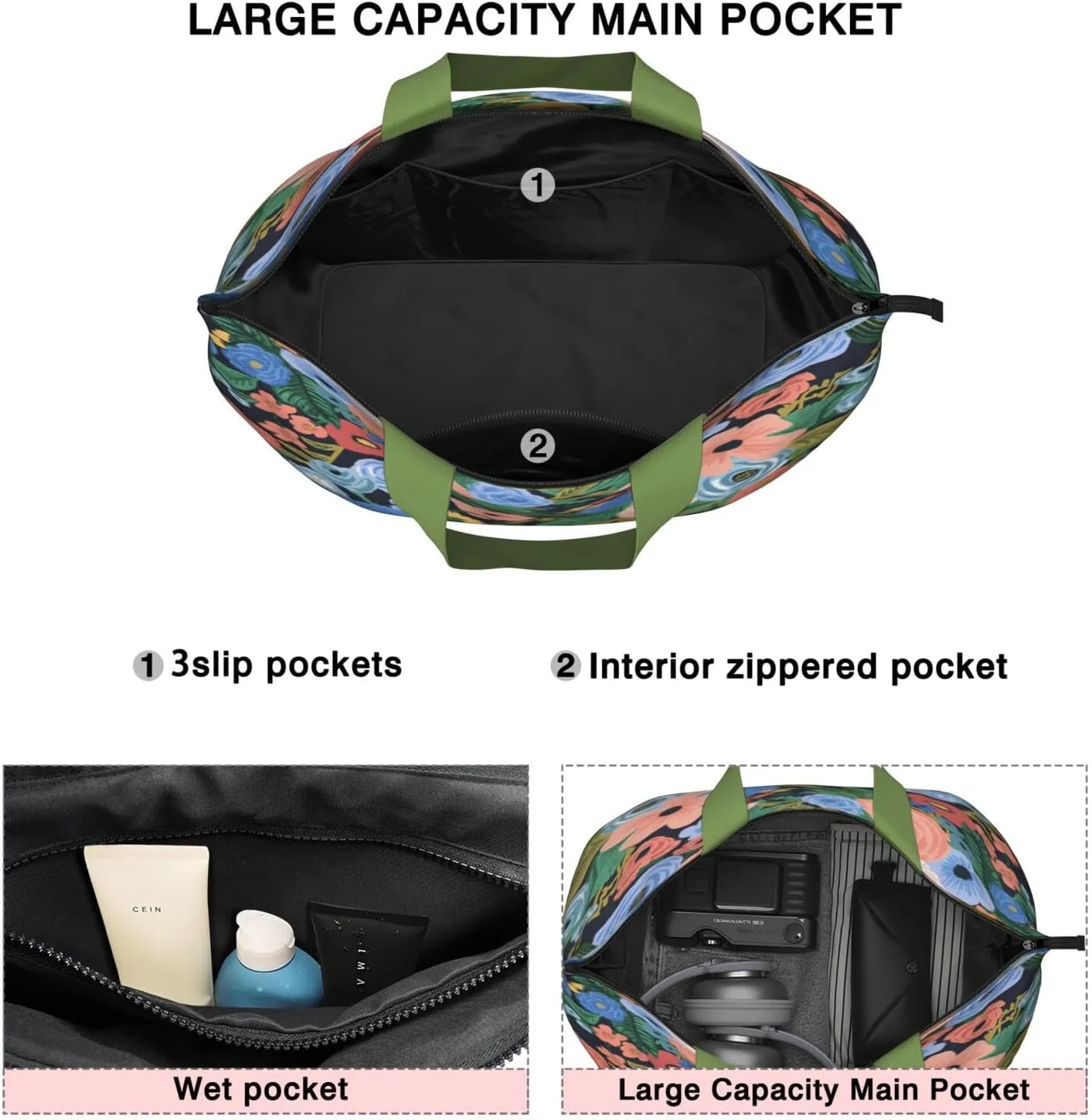 Women's X Large Weekender Travel Bag Beach Duffel Bag Mens Carry on Canvas Overnight Tote Mom hospital maternity bag