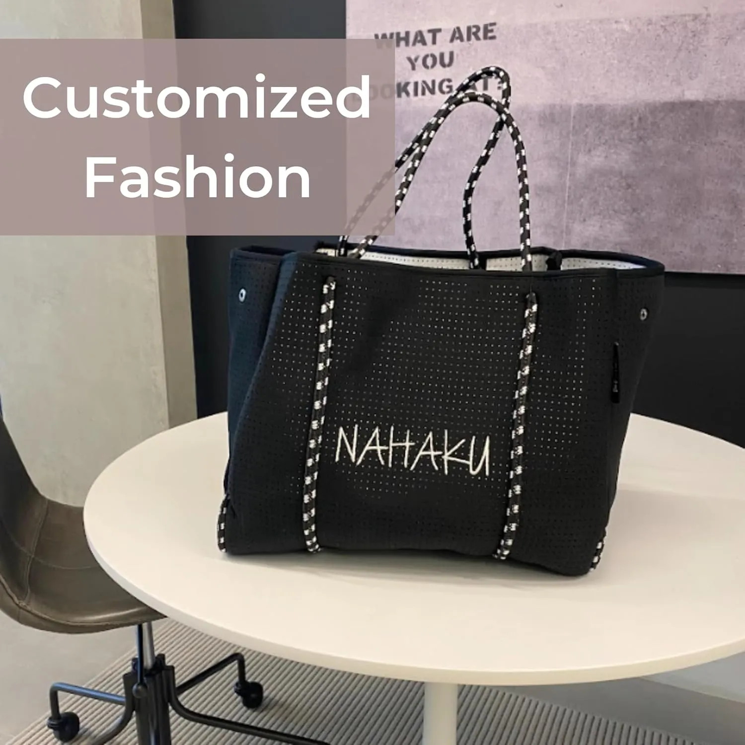 XL Personalized Neoprene Tote Bag for Women