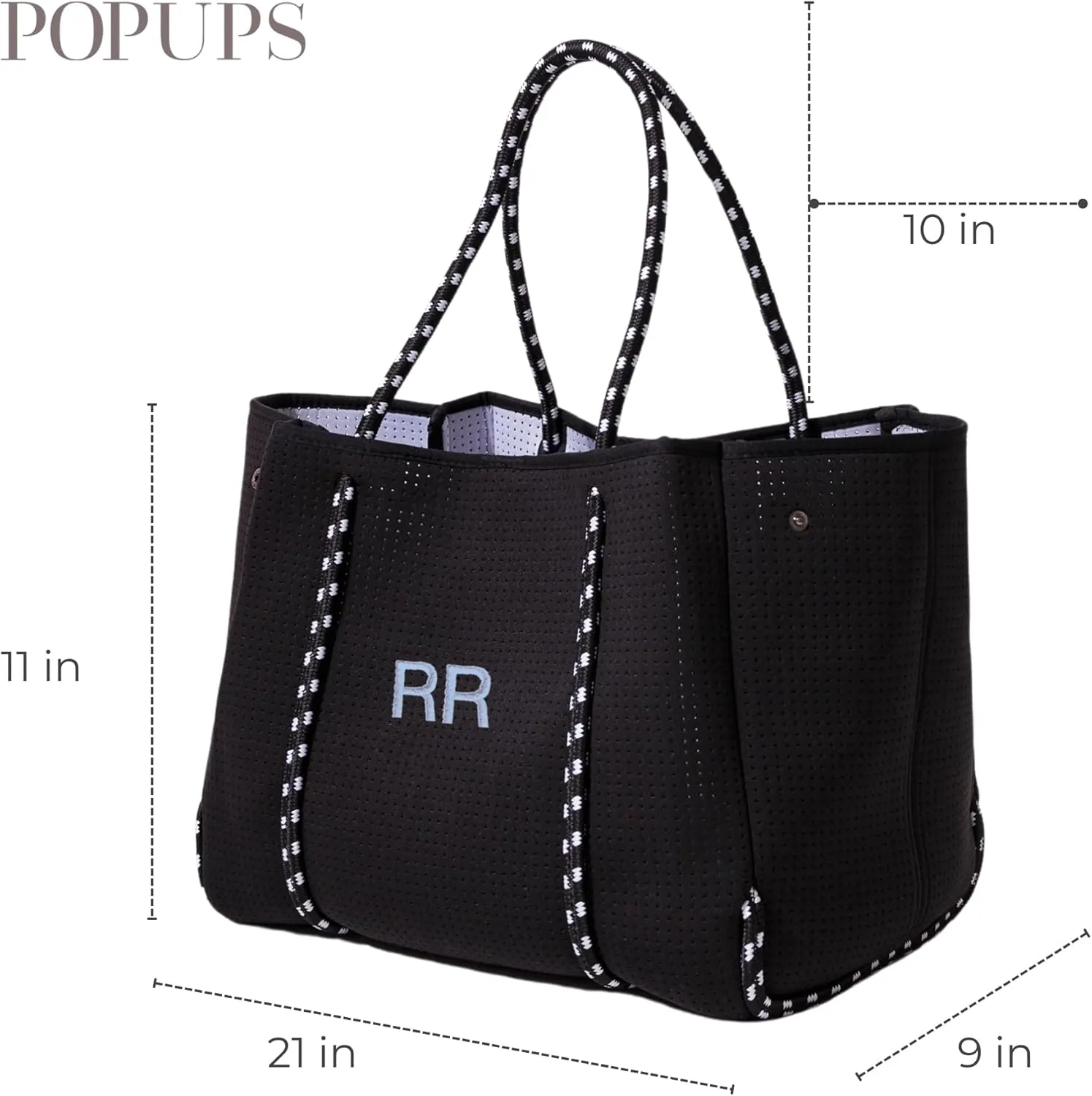 XL Personalized Neoprene Tote Bag for Women