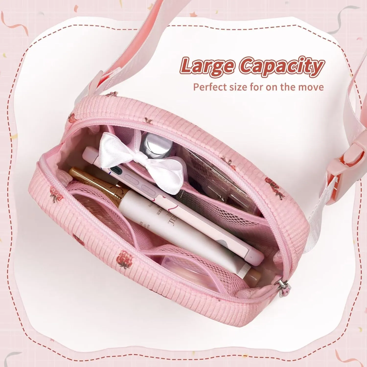 YOOLIFE Heart Fanny Pack for Girls - Purse for Teen Girls Kids Belt Bag Crossbody Bag Fashion Waist Pack, 4 5 6 7 8 9 10 11 12 Year Old Girl Gifts (Pink)